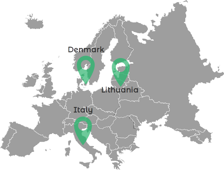 Map with pins